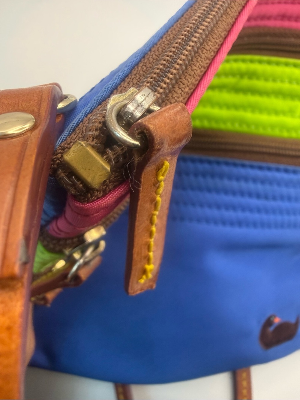 Dooney & Bourke Nylon North South Triple Zip Crossbody Bag - Picture 5 of 11